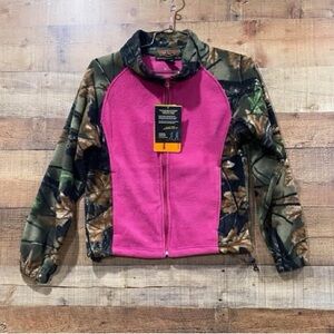 New With Tags Trailcrest Highland Timber Camouflage & Pink Fleece Jacket Size XS